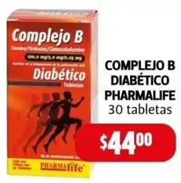 Farmacias Guadalajara Pharmalife complejo B diabético oferta