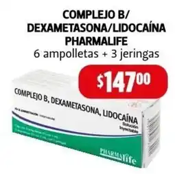 Farmacias Guadalajara Pharmalife complejo b/ dexametasona/lidocaína oferta