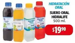 Farmacias Guadalajara Hidratación oral suero oral hidralife oferta