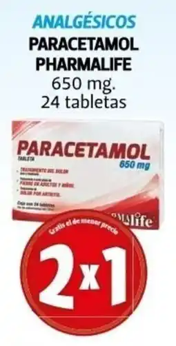 Farmacias Guadalajara Analgésicos paracetamol pharmalife oferta