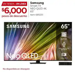 Costco Samsung smart tv 65" oferta