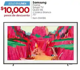 Costco Samsung frame smart tv 75" oferta
