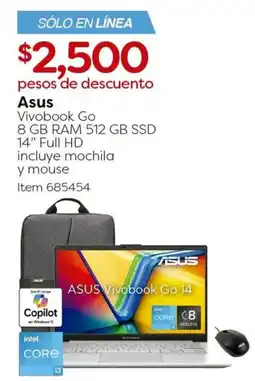 Costco Asus vivobook Go 14" oferta