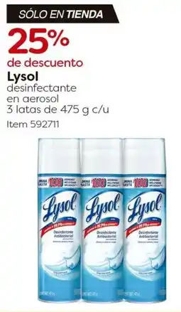 Costco Lysol desinfectante en aerosol oferta