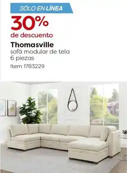 Costco Thomasville sofá modular de tela oferta
