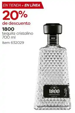 Costco 1800 tequila cristalino oferta