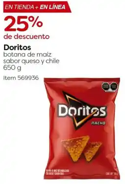 Costco Doritos botana de maíz sabor queso y chile oferta