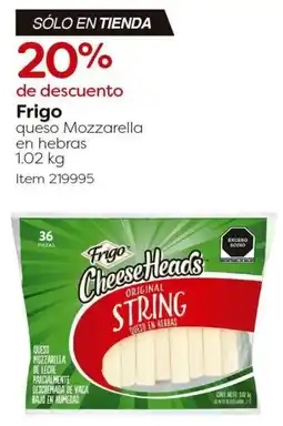 Costco Frigo queso mozzarella en hebras oferta