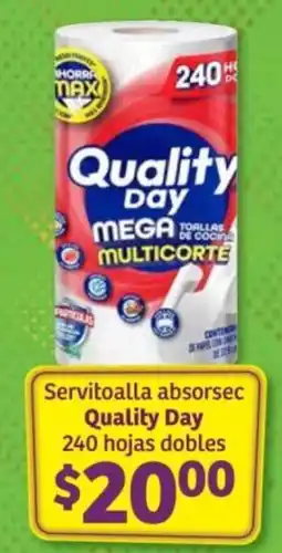 Soriana Híper Quality day servitoalla absorsec oferta