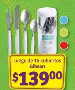 Gibson juego de 16 cubiertos