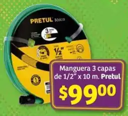 Soriana Híper Pretul manguera 3 capas oferta