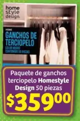 Soriana Híper Homestyle design paquete de ganchos terciopelo oferta