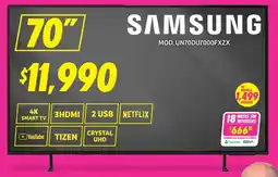 Soriana Híper SAMSUNG smart tv 70" oferta