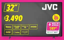 Soriana Híper JVC smart tv 32" oferta