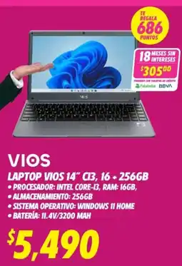 Soriana Híper VIOS Laptop 14″ oferta