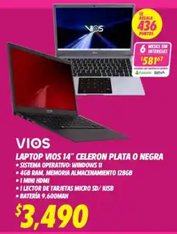 Soriana Híper VIOS Laptop 14" oferta