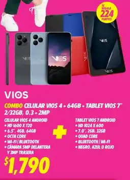 Soriana Híper VIOS Combo celular oferta
