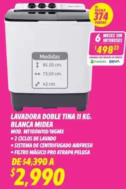 Soriana Híper Midea lavadora doble tina oferta