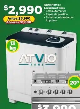 Bodega Aurrerá Atvio Home Lavadora 2 tinas oferta