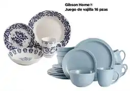 Bodega Aurrerá Gibson home juego de vajilla oferta