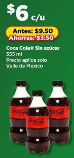 Bodega Aurrerá Coca cola sin azúcar oferta