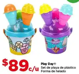 Bodega Aurrerá Play day set de playa de plástico forma de helado oferta
