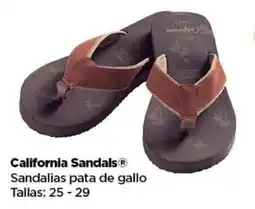 Bodega Aurrerá California sandals sandalias pata de gallo oferta