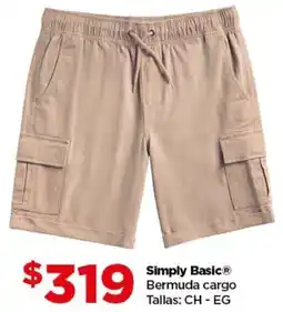 Bodega Aurrerá Simply basic bermuda cargo oferta