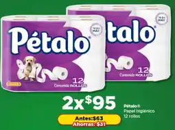 Bodega Aurrerá Pétalo papel higiénico oferta