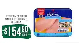 Soriana Súper PECHUGA DE POLLO SIN HUESO PILGRIM'S, CHAROLA oferta