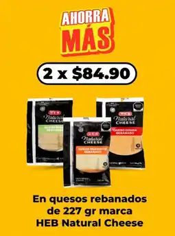 HEB HEB Natural Cheese oferta