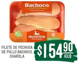 Soriana Súper Filete de pechuga de pollo bachoco oferta