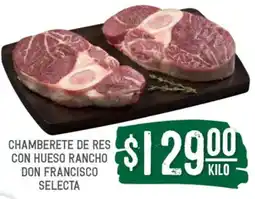 Soriana Súper Chamberete de res con hueso rancho don francisco selecta oferta