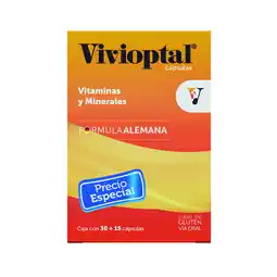 Farmacias YZA Vivioptal 30 + 15 Caps oferta