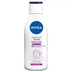 Farmacias YZA NIVEA Crema Corporal Humectante y Aclarante, Tono Natural Efecto Satin Todo Tipo de Piel 220ml oferta