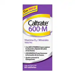Farmacias YZA Caltrate 600+M 30 Tabs oferta