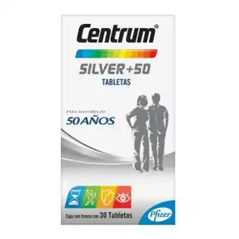 Farmacias YZA Centrum Silver 50+ Multivitamínico y Minerales oferta