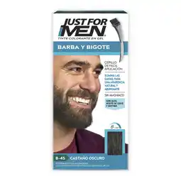 Farmacias YZA JUST FOR MEN TINTE BARBA/BIGOTE C 1 PZA oferta