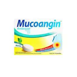 Farmacias YZA Mucoangin Menta 18 Past oferta