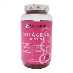 Farmacias YZA Belabear Colageno + Biotina Gomitas 100 Pzas oferta