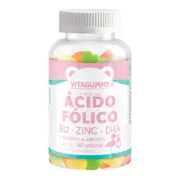 Farmacias YZA Vitagummy Acido Folico 180G 60 Gomas oferta