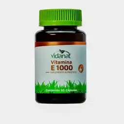 Farmacias YZA Vidanat Vitamina E 1000 30 Caps oferta
