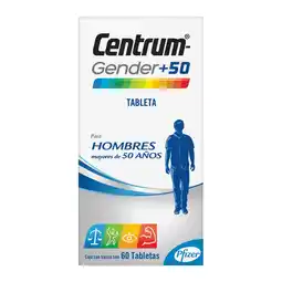 Farmacias YZA Centrum Gender +50 Hombre 60 Tabs oferta