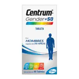 Farmacias YZA Centrum Gender +50 Hombre 60 Tabs oferta