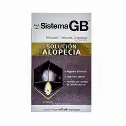 Farmacias YZA Sistema Gb Solución Alopecia 60 Ml oferta