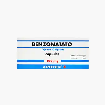 Farmacias YZA Benzonatato Apotex 100Mg 20 Caps oferta