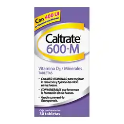 Farmacias YZA Caltrate 600+M 30 Tabs oferta
