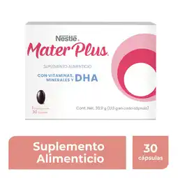 Farmacias YZA Nestle Mater Plus DHA 34g oferta