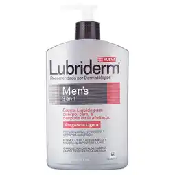 Farmacias YZA Cra Lubriderm Mens Frag Lig 473Ml oferta