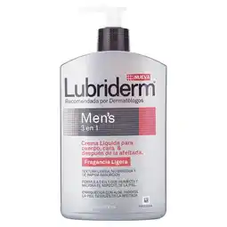 Farmacias YZA Cra Lubriderm Mens Frag Lig 473Ml oferta